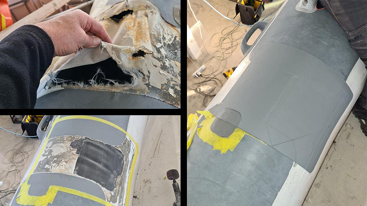 Abgerissener Schlauch